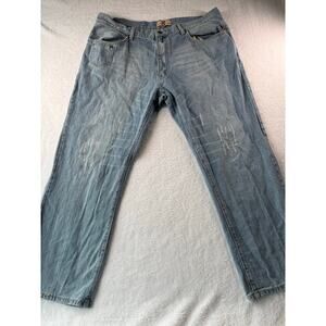 Reputation Vintage Streetwear Jeans Men 42 Y2K Distressed Retro Straight Denim